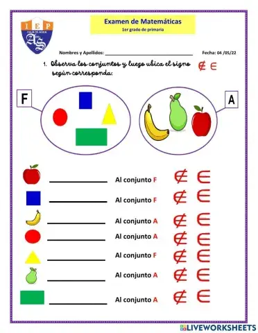 Examen de matematicas
