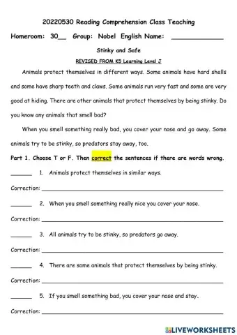 Reading Comprehension