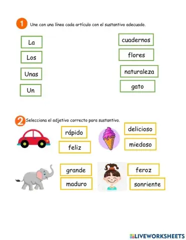 Artículos- Adjetivos