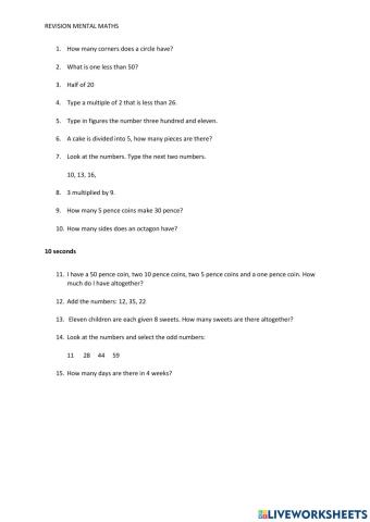 GL Mental Maths 3