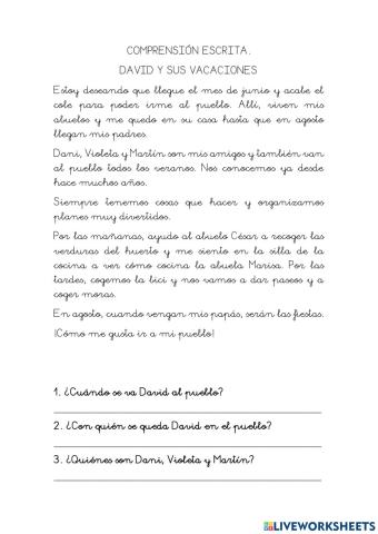 Examen tercer trimestre lengua adaptación