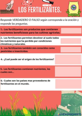 Los fertilizantes