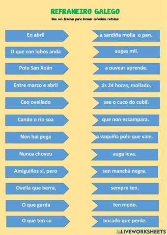 Refráns e ditos galegos