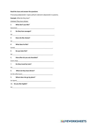 Questions in Present Simple