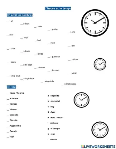 L’heure et le temps