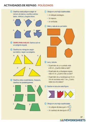 Actividades repaso polígonos