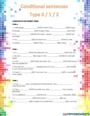 Conditional sentences