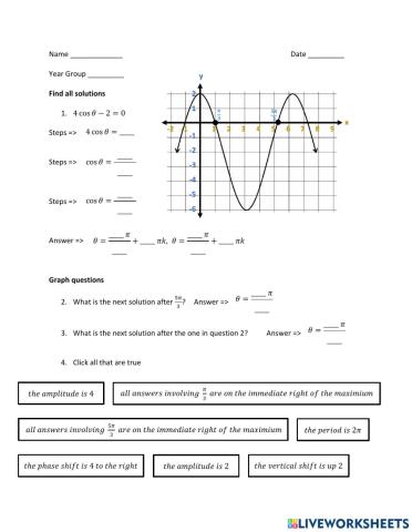 Trigonometry - Solve Equations