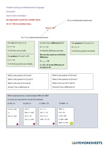 CHILL 5 Estimation and Problem Solving