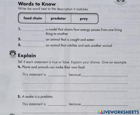 How do living things get food
