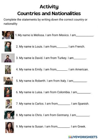 Countries and Nationalities