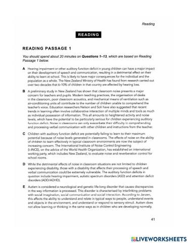 Academic Reading Test 9 - 2 (Part one)