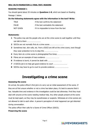 Ielts f2 final reading test