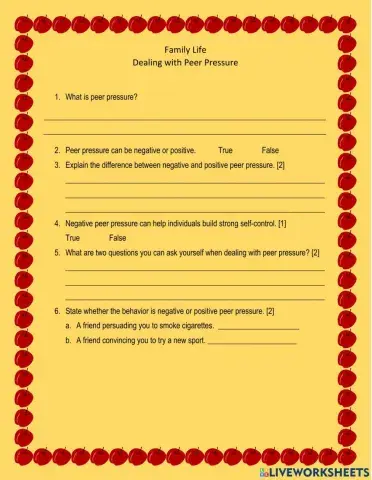 Dealing with Peer Pressure