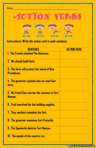 Action Verbs 
