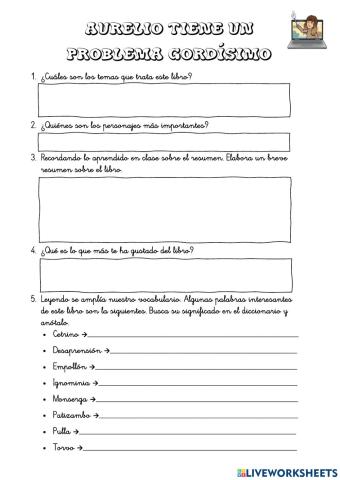 Auralio tiene un problema gordísimo - Ficha de lectura