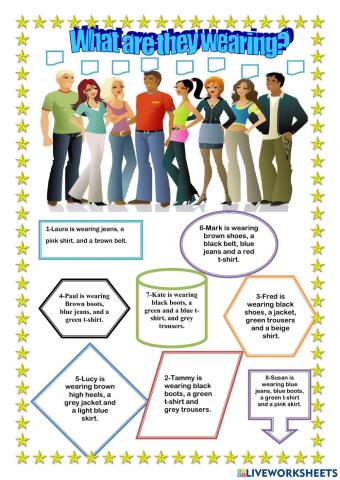 What are they wearing?