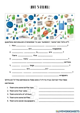 Unit 5 - Grammar and vocabulary review (3º)