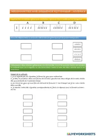 Reconnaissance de rythmes musicaux