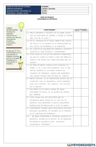 Conocimiento Científico