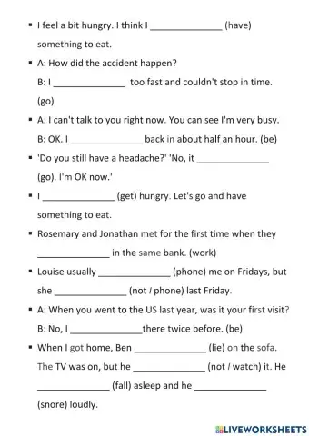Tenses mixed - present, past future, conditionals