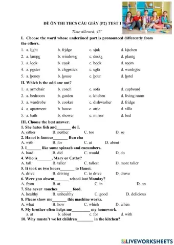 Đề luyện chuyên CG p2 Test 1