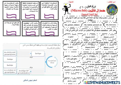 ورقة 10: تقنية رقمية 1-3