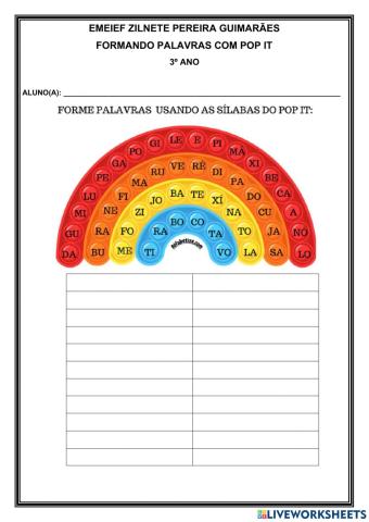 Formação de palavras