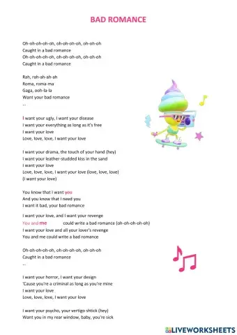 Song: Bad Romance
