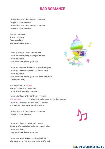 Song: Bad Romance