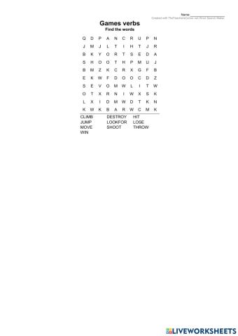 Beyond A2 game verbs