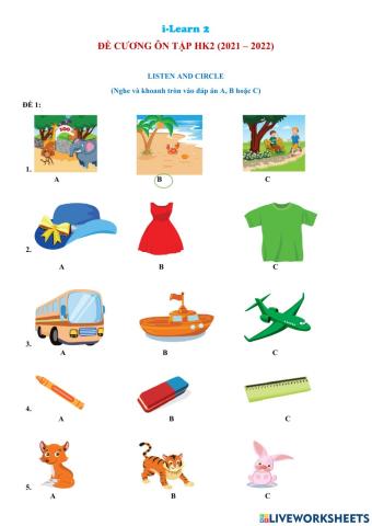 G2 - review 2 - listen & circle