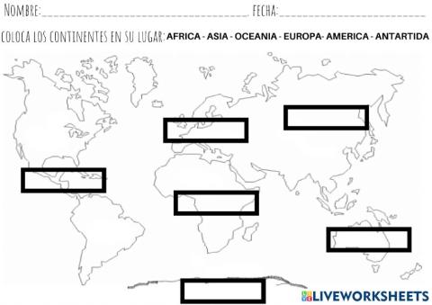 Oceanos y continentes