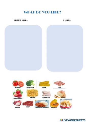 Foods (What do you like?)