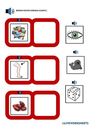 Berdin hasten direnak elkartu. 2