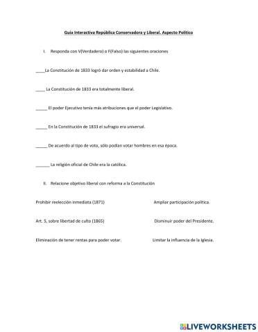 Contitución 1833 y reformas liberales