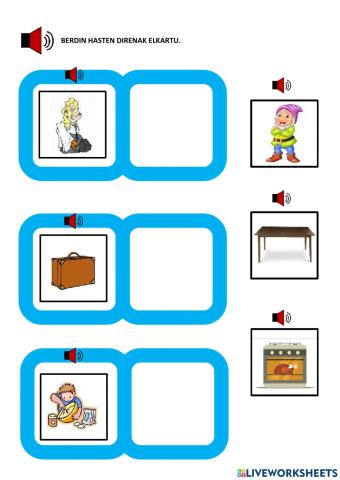 Berdin hasten direnak elkartu.4