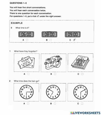 Ket 1-listening-test 1-part 1