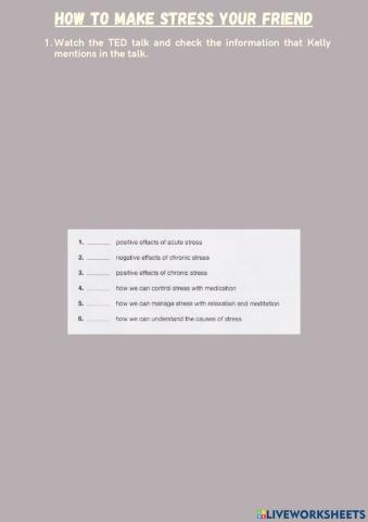 How to make stress your friend