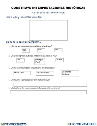 Conquista del tahuantinsuyo