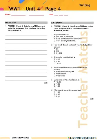 WW1 - Unit 4 - Page 4