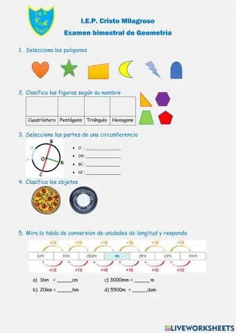 Examen geometria 1bim
