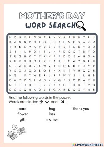 Mother's Day vocabulary