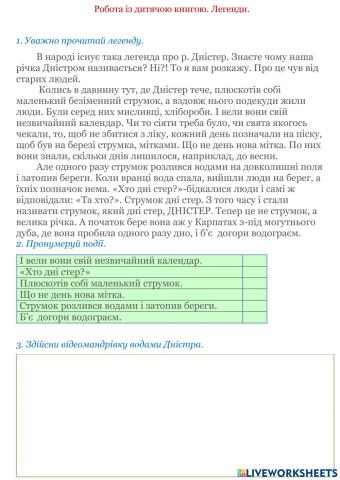 Легенда про Дністер