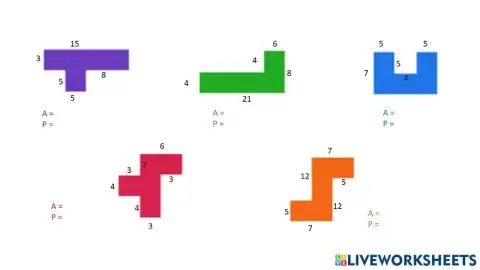 Area and Perimeter of Compound Shapes