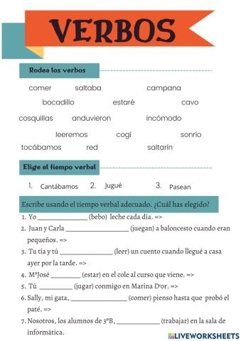 Repaso verbos y prefijos