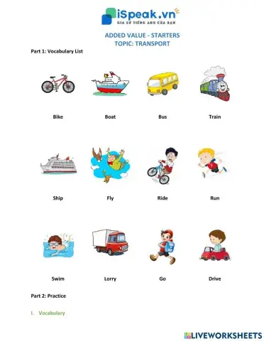 ADDED VALUE STARTERS-Transport