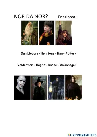 Harry Potter -  Pertsonaiak