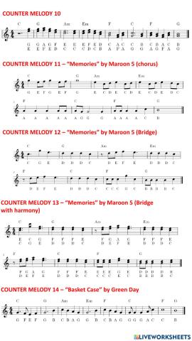 Canon countermelodies 2