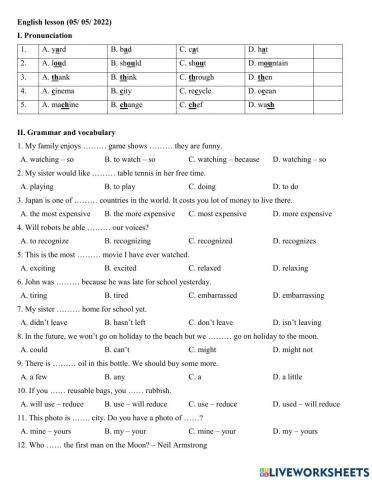 Group 5 - Second term revision